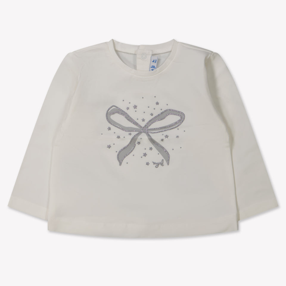 Mayoral Baby Girls T-shirt in Cream