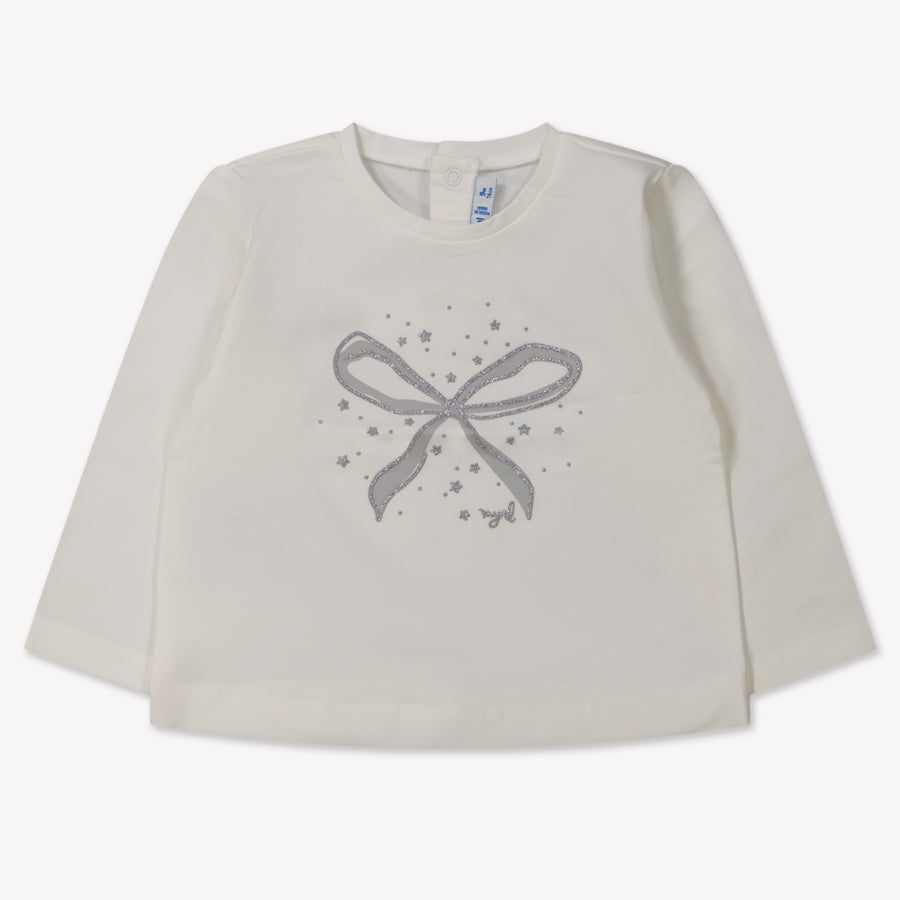 Mayoral Baby Girls T-shirt in Cream