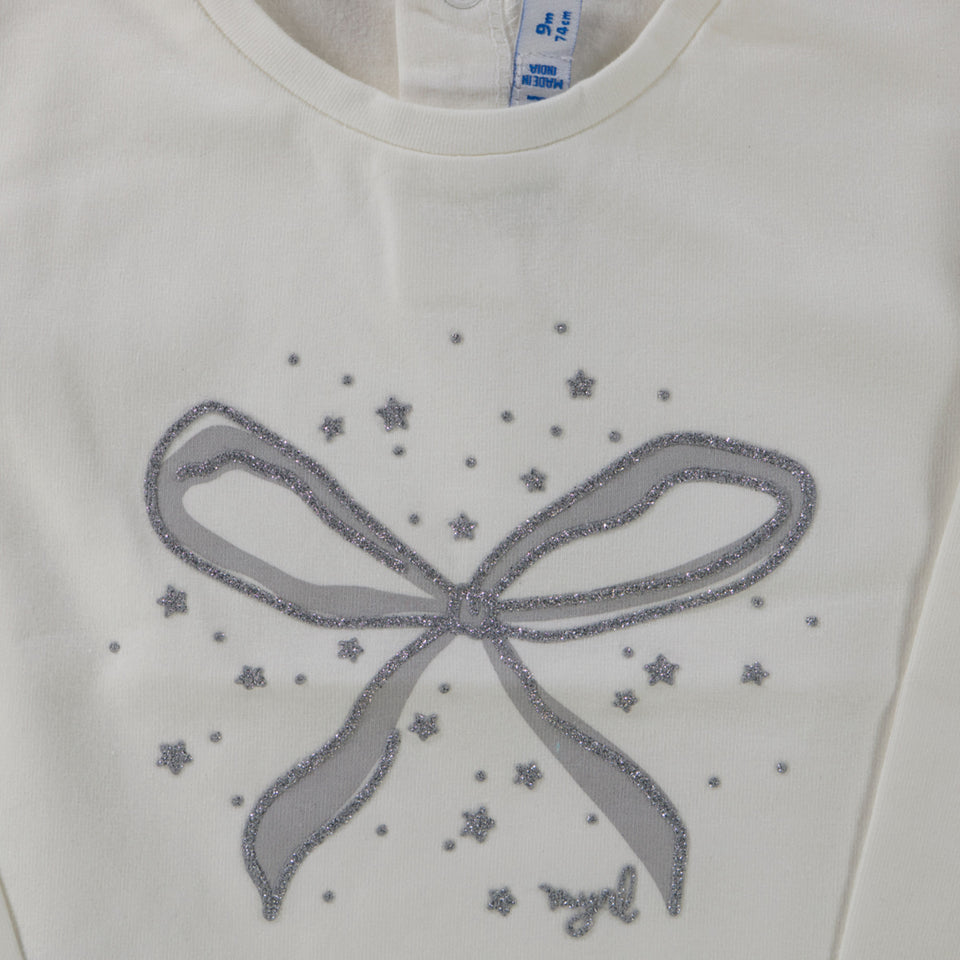 Mayoral Baby Girls T-shirt in Cream