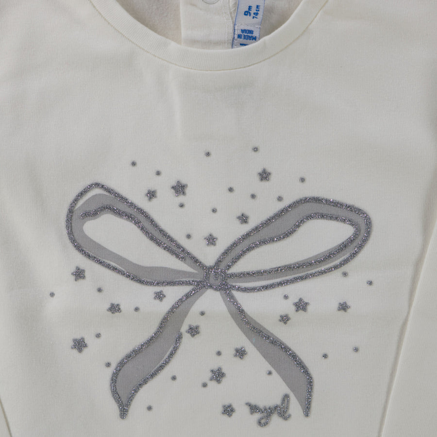 Mayoral Baby Girls T-shirt in Cream
