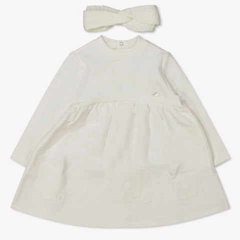 Mayoral Baby Girls Dress  Offwhite
