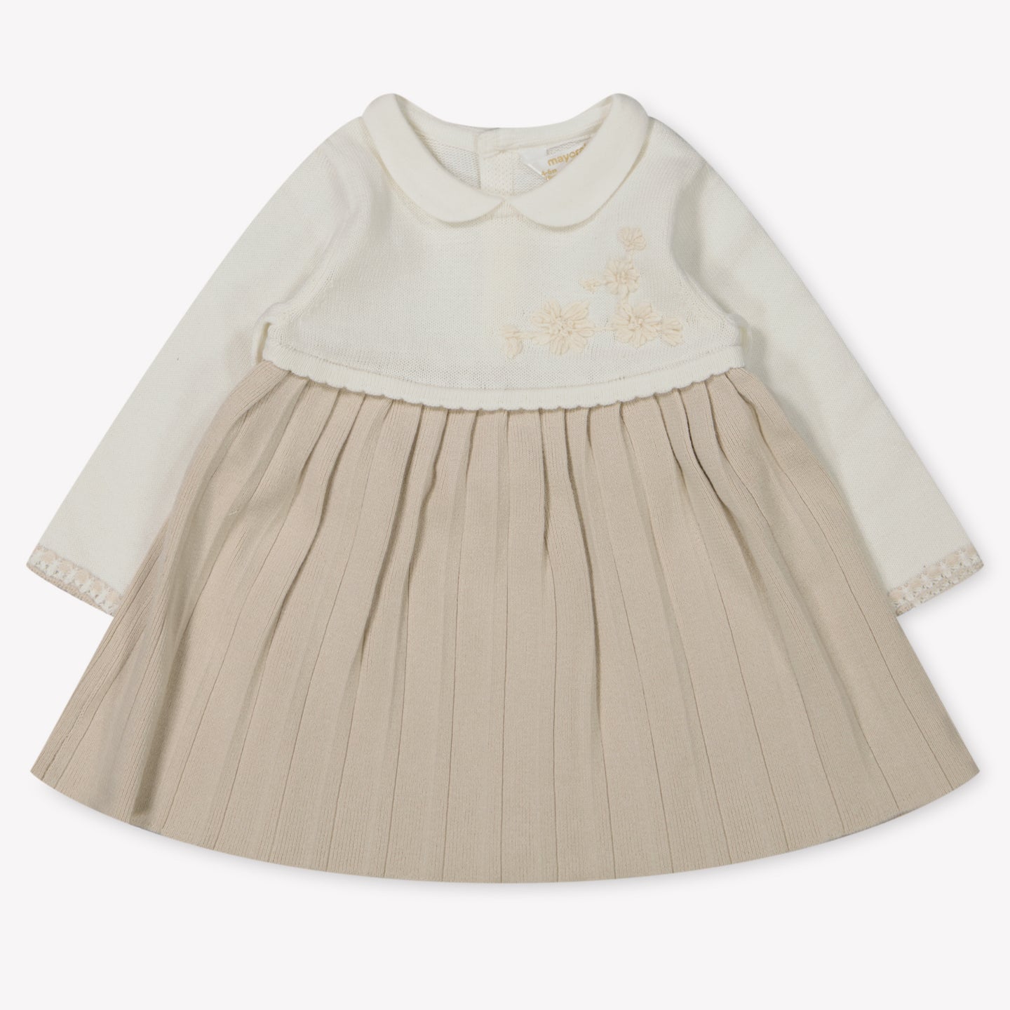 Mayoral Baby Girls Dress  Light Beige
