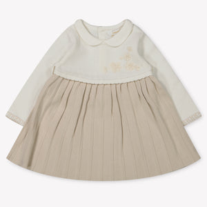 Mayoral Baby Girls Dress  Light Beige