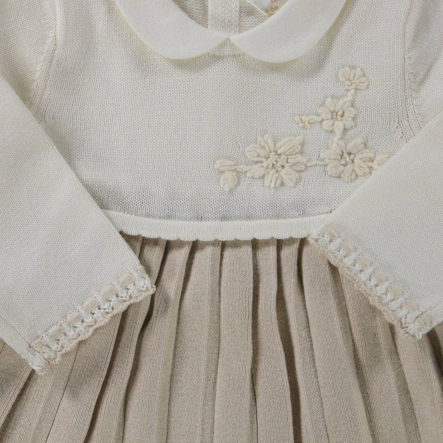 Mayoral Baby Girls Dress  Light Beige