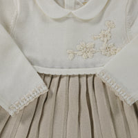 Mayoral Baby Girls Dress  Light Beige