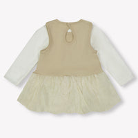 Mayoral Baby Meisjes Jurk In Off White