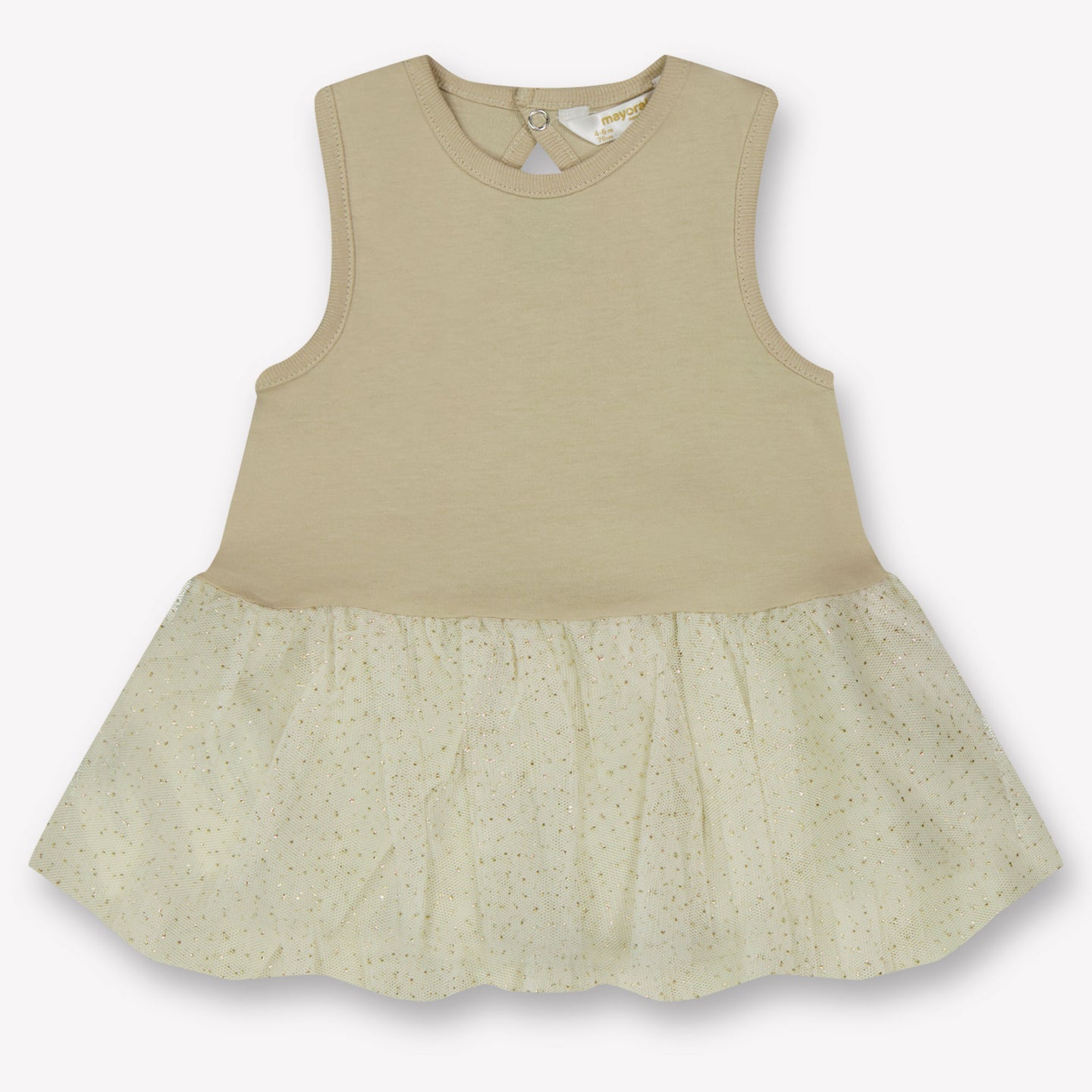 Mayoral Baby Meisjes Jurk In Off White