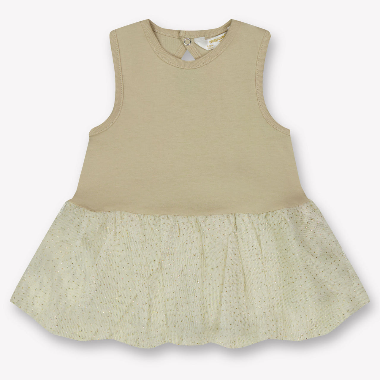 Mayoral Baby Meisjes Jurk In Off White