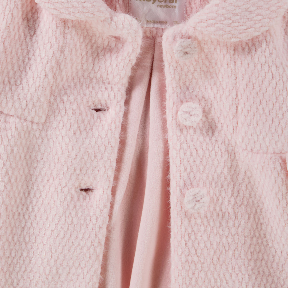 Mayoral Baby Meisjes Winterjas In Licht Roze
