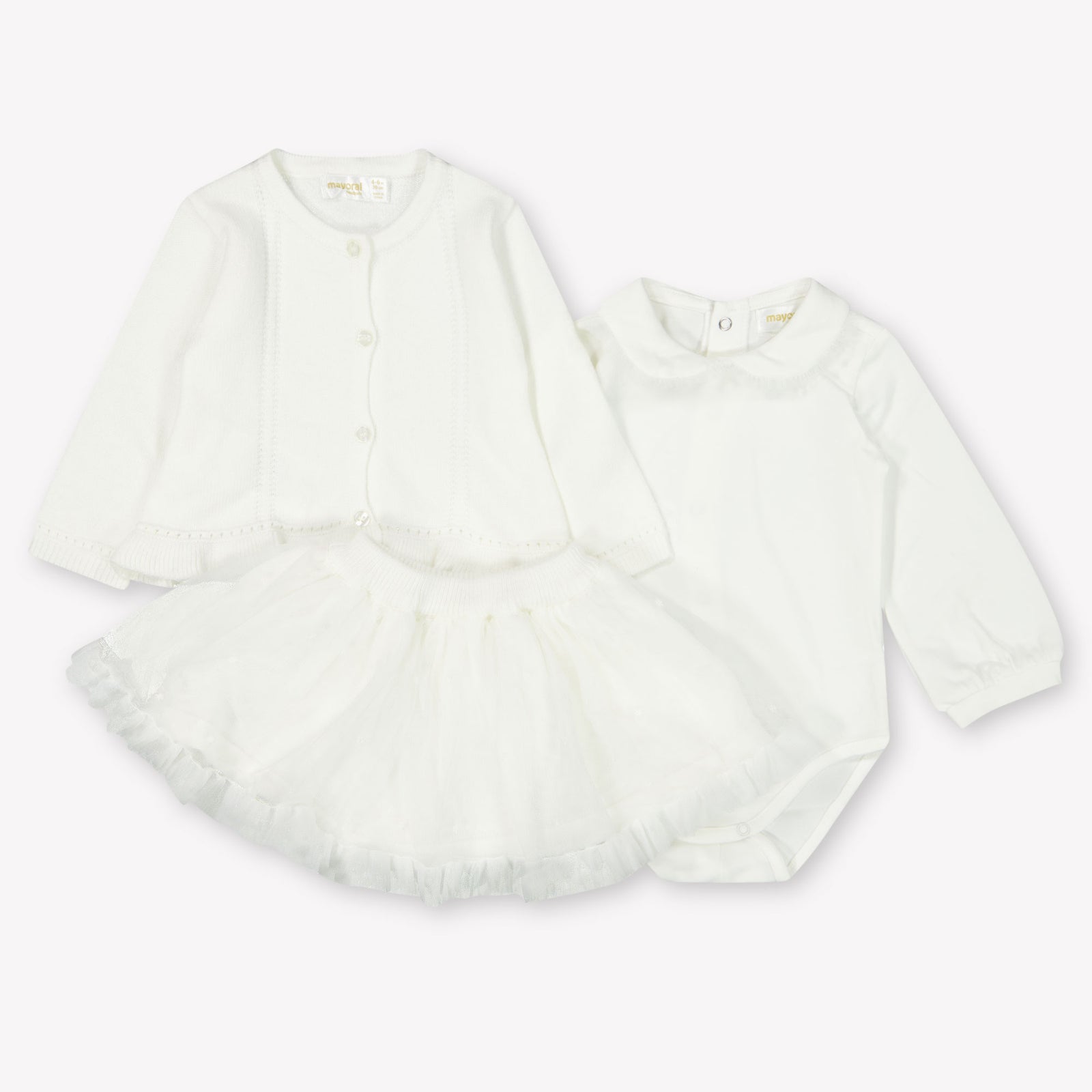 Mayoral Baby Girls Set  Offwhite