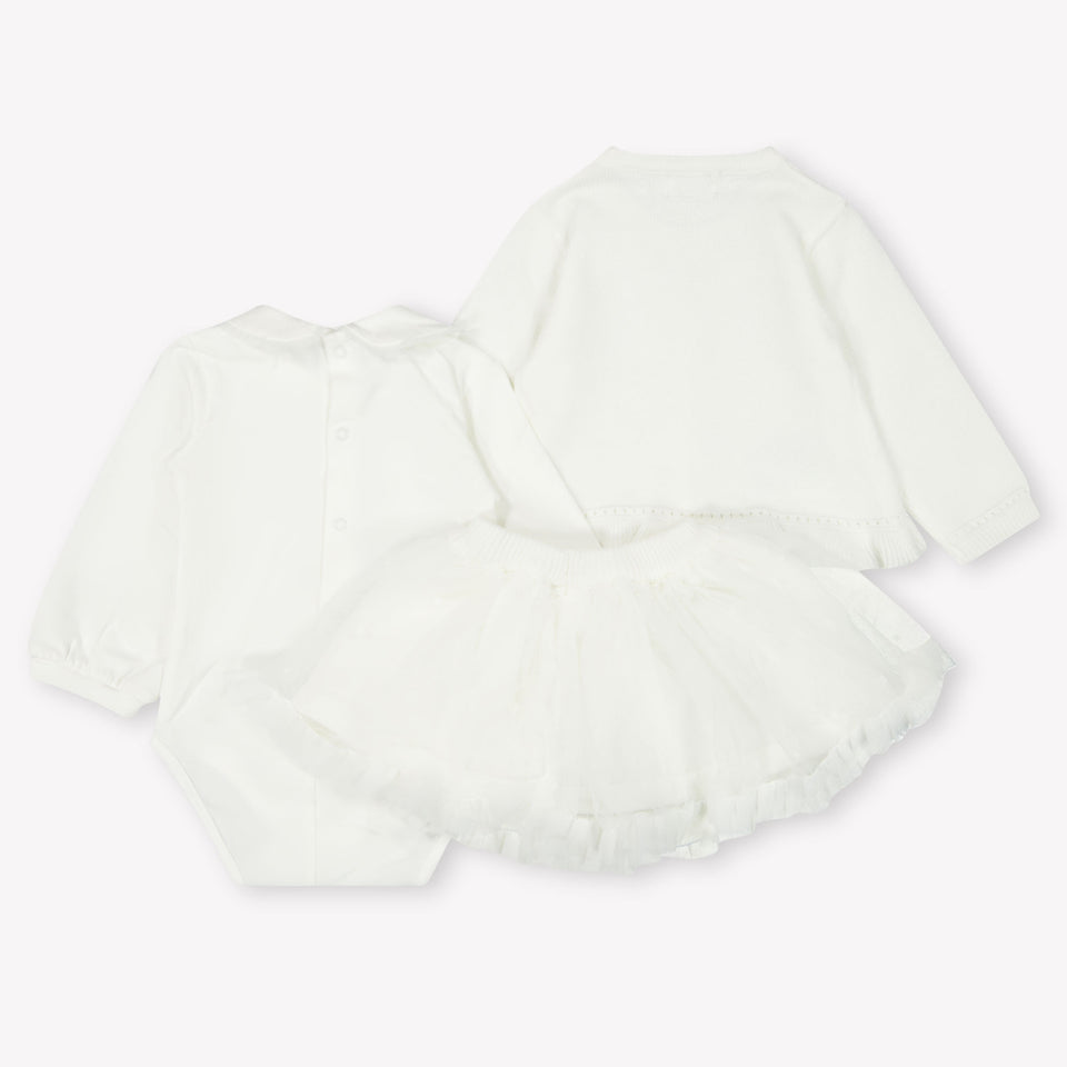 Mayoral Baby Meisjes Setje In Off White