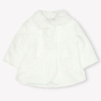 Mayoral Baby Meisjes Faux Fur Jas in Wit