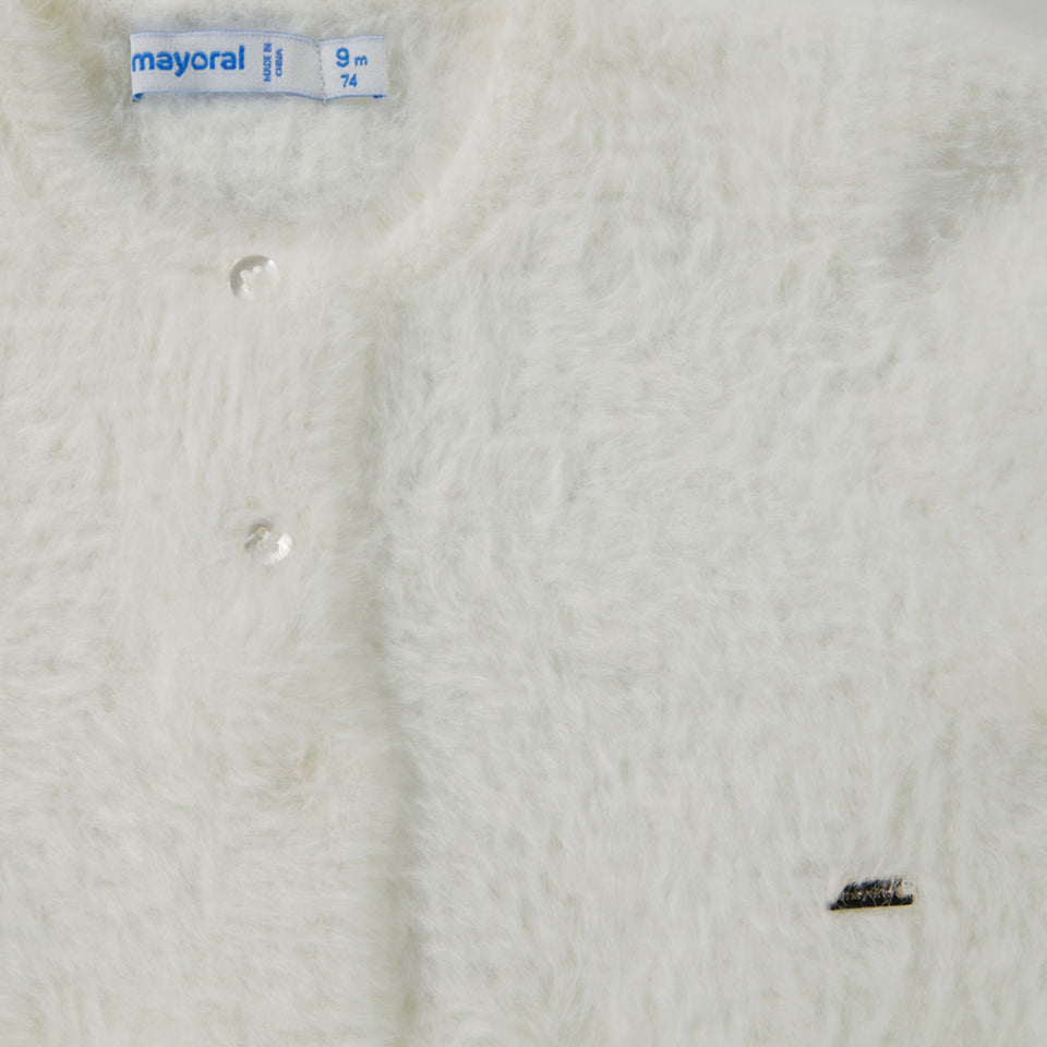 Mayoral Baby Girls Vest  Offwhite
