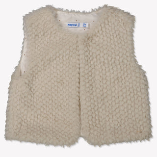 Mayoral Baby Girls Body Warmer  Light Beige