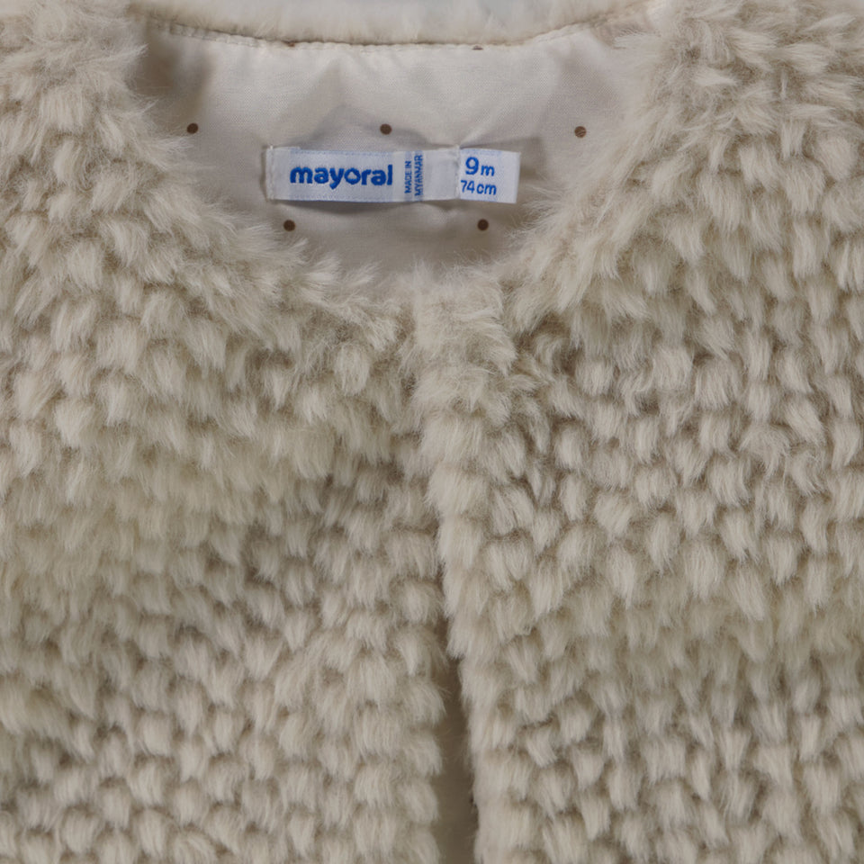 Mayoral Baby Meisjes Bodywarmer In Licht Beige