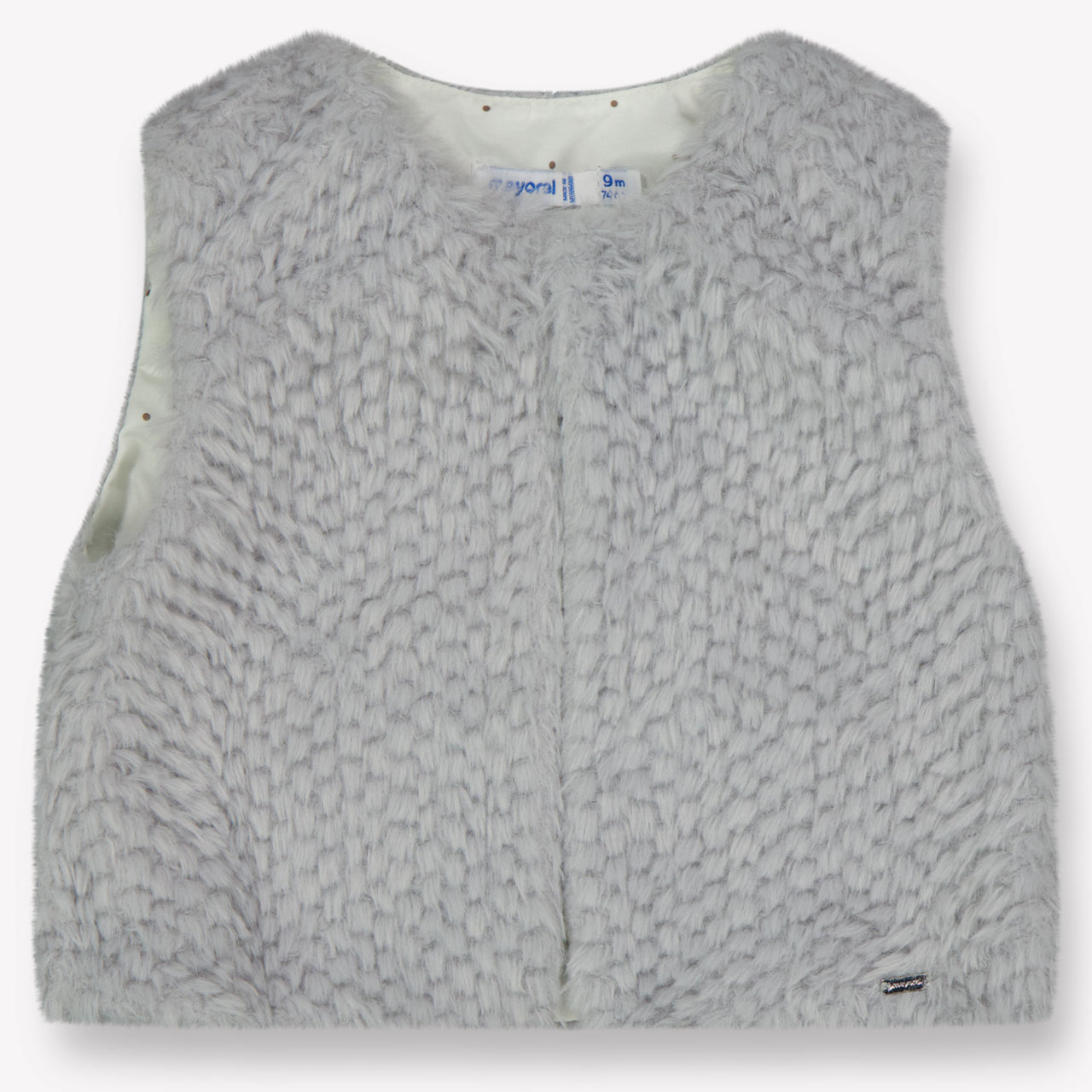 Mayoral Baby Girls Body Warmer  Light Gray