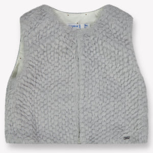 Mayoral Baby Girls Body Warmer  Light Gray