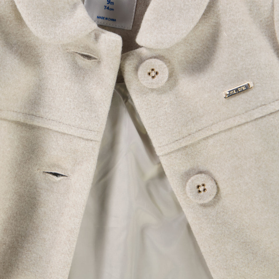 Mayoral Baby Meisjes Winterjassen In Off White