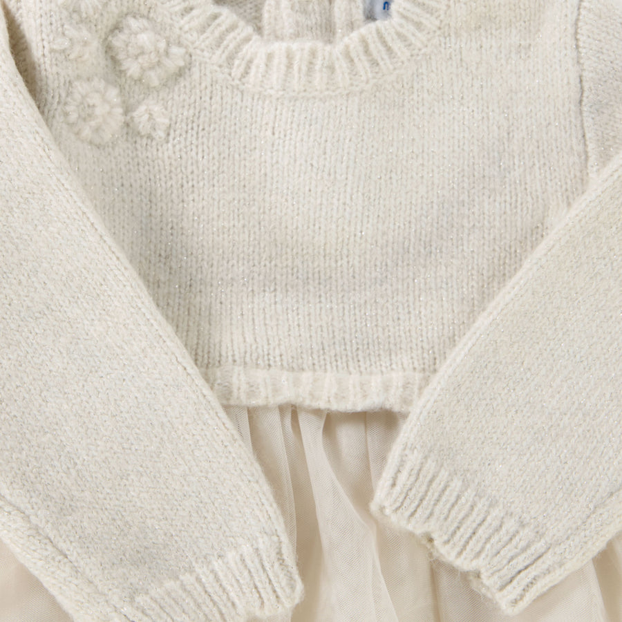 Mayoral Baby Meisjes Jurk In Licht Beige