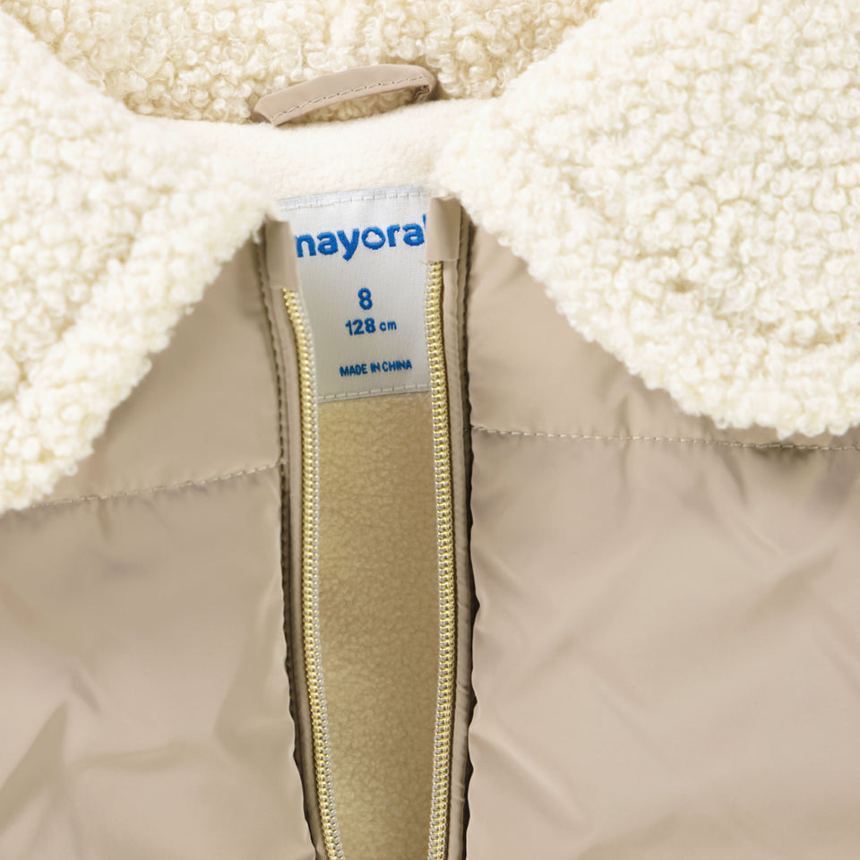 Mayoral Kinder Meisjes Vest In Beige