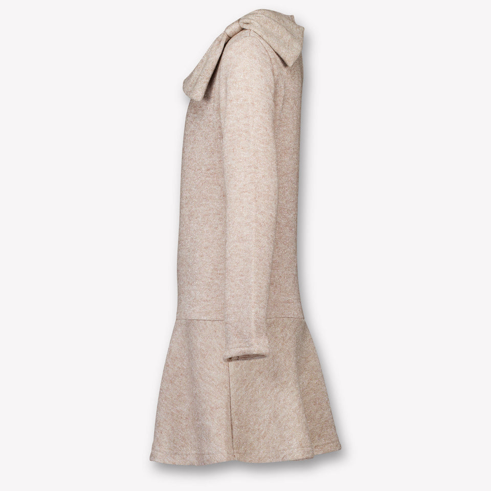 Mayoral Kids Girls Dress Beige