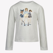 Mayoral Kinder Meisjes T-Shirt In Off White