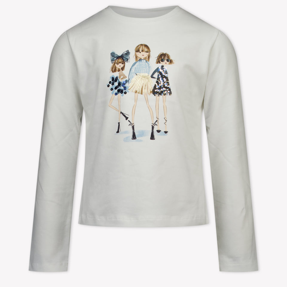 Mayoral Kinder Meisjes T-Shirt In Off White