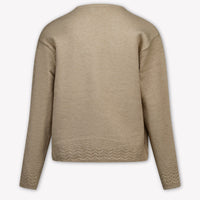 Mayoral Kids Girls Sweater in Light Beige