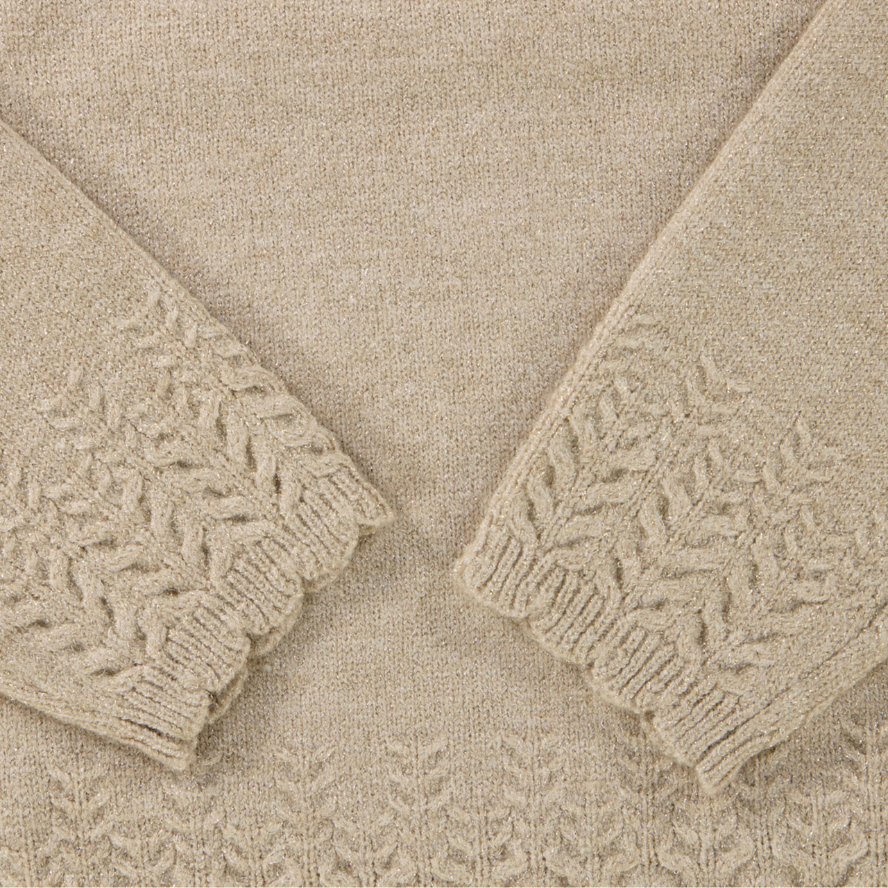 Mayoral Kids Girls Sweater in Light Beige