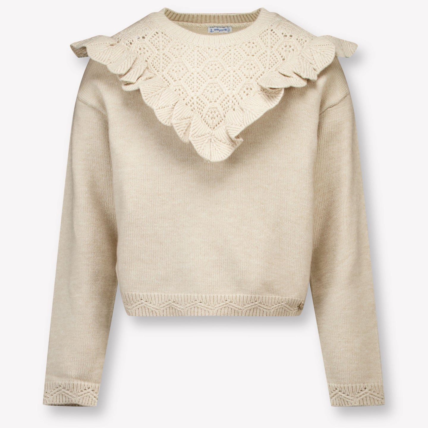Mayoral Kinder Meisjes Trui In Licht Beige