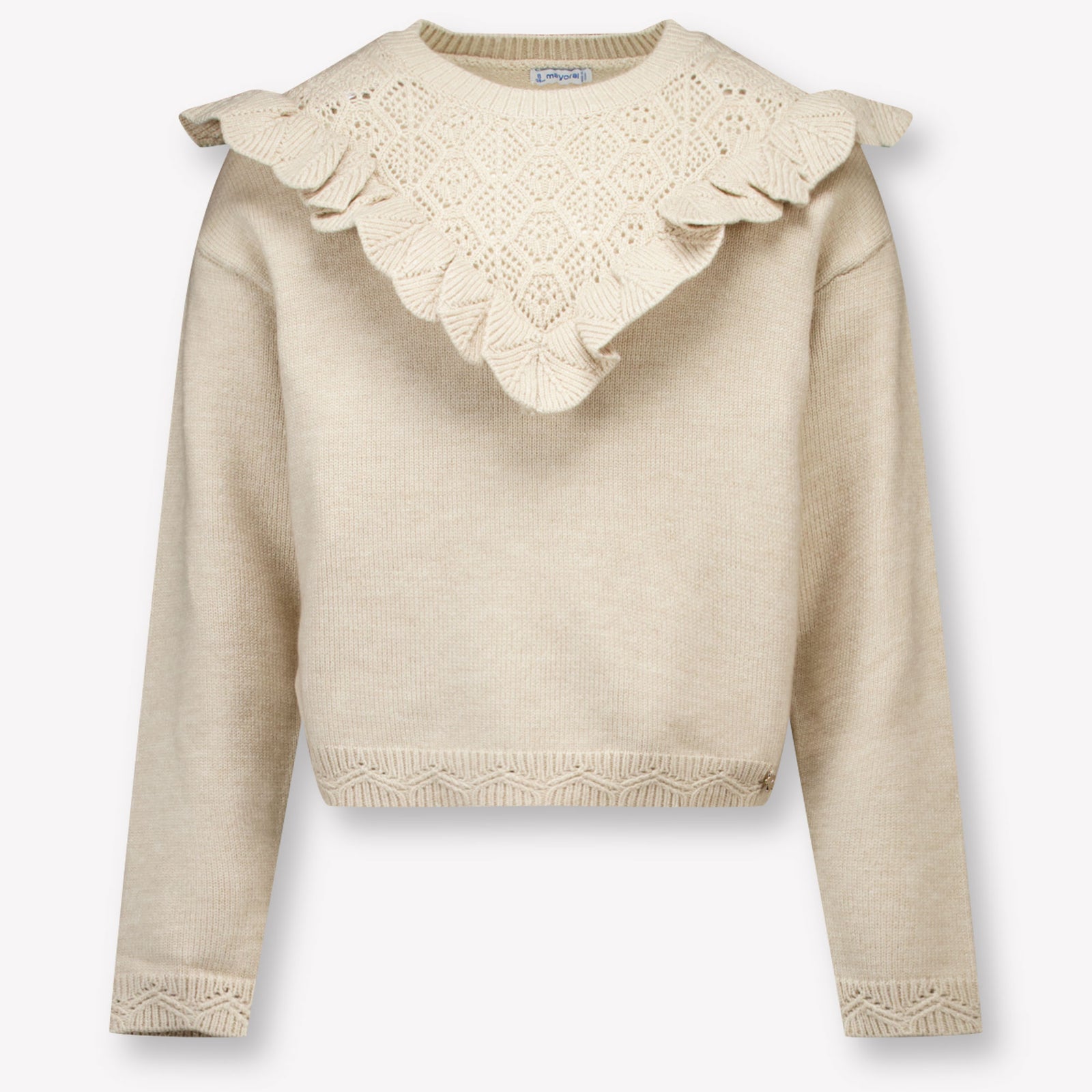 Mayoral Kinder Meisjes Trui In Licht Beige