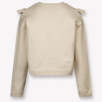 Mayoral Kids Girls Sweater in Light Beige