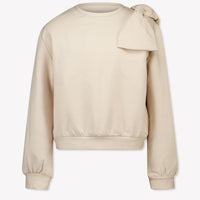 Mayoral Kids Girls Sweater in Light Beige
