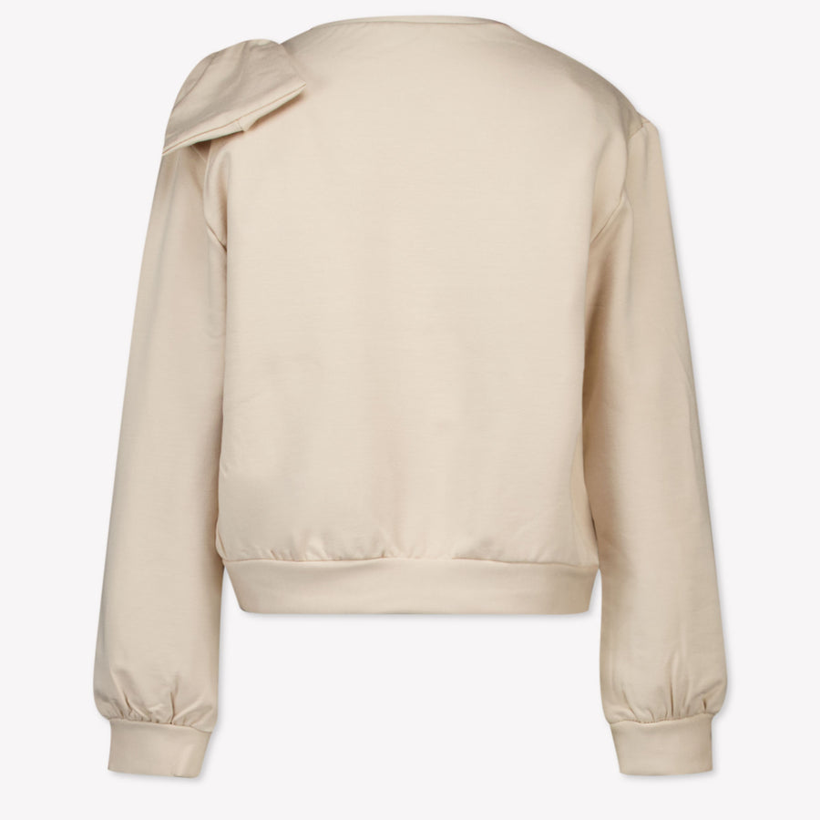 Mayoral Kids Girls Sweater in Light Beige
