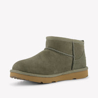 UGG Ultra mini Unisex Boots In Olive Green
