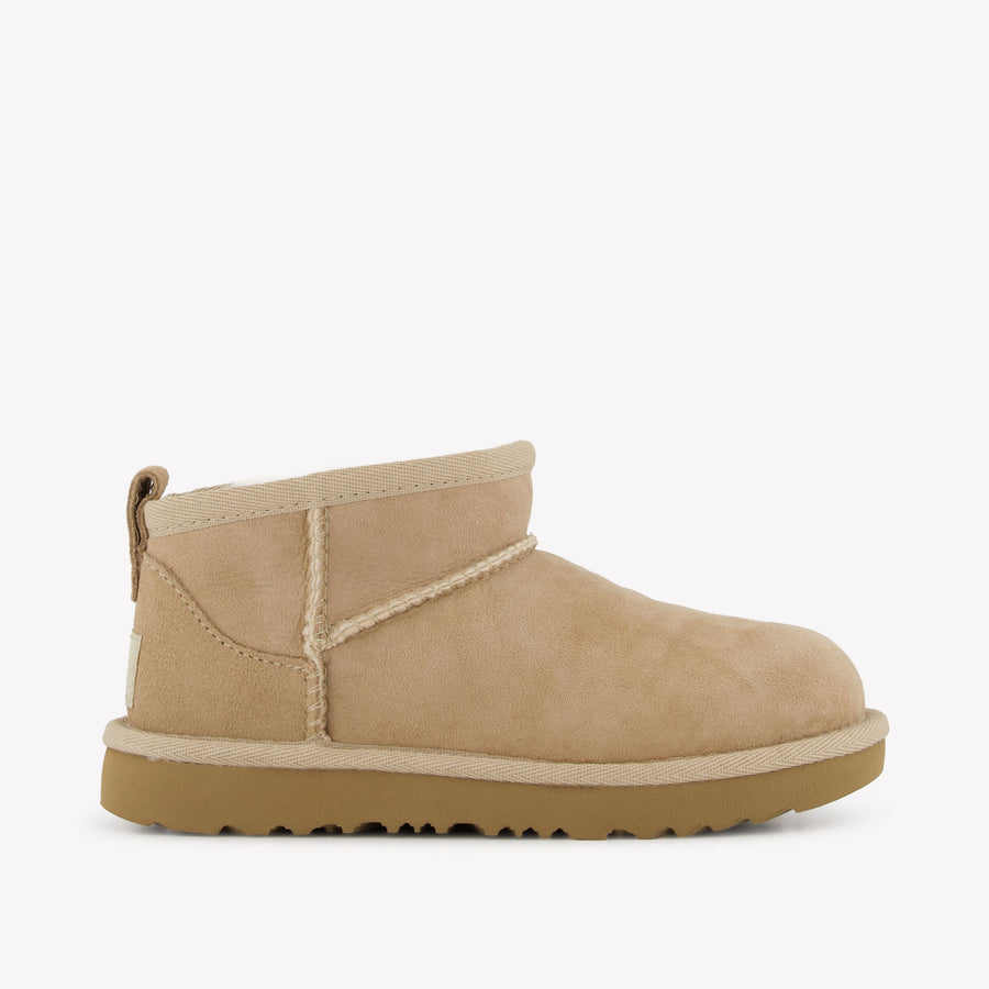 UGG Ultra Mini Zipper Unisex Kids Boots in Sand