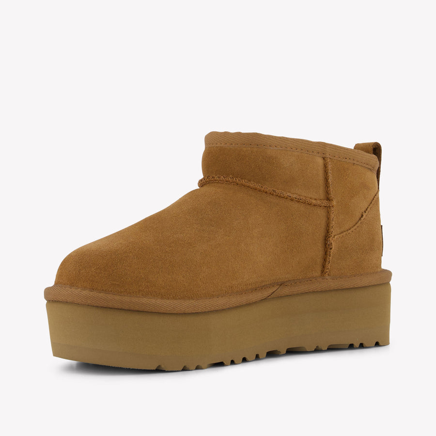 UGG Ultra Mini Platform Girls Boots In Camel