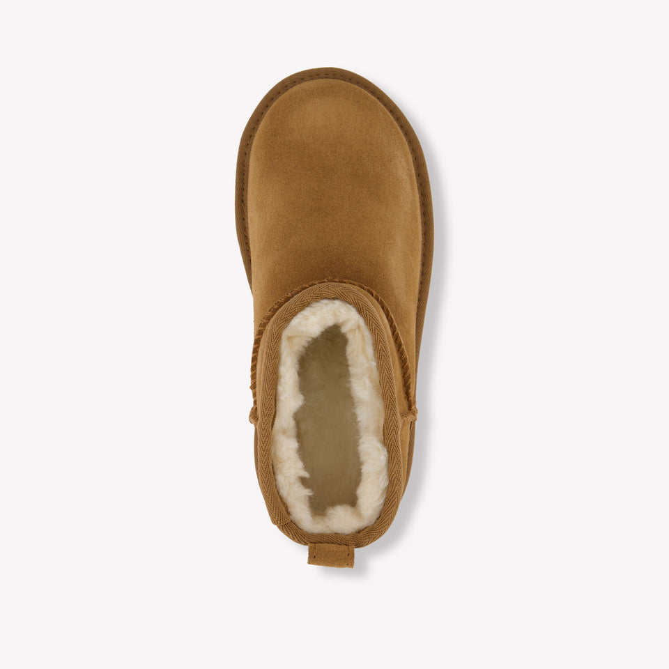 UGG Ultra Mini Platform Girls Boots In Camel