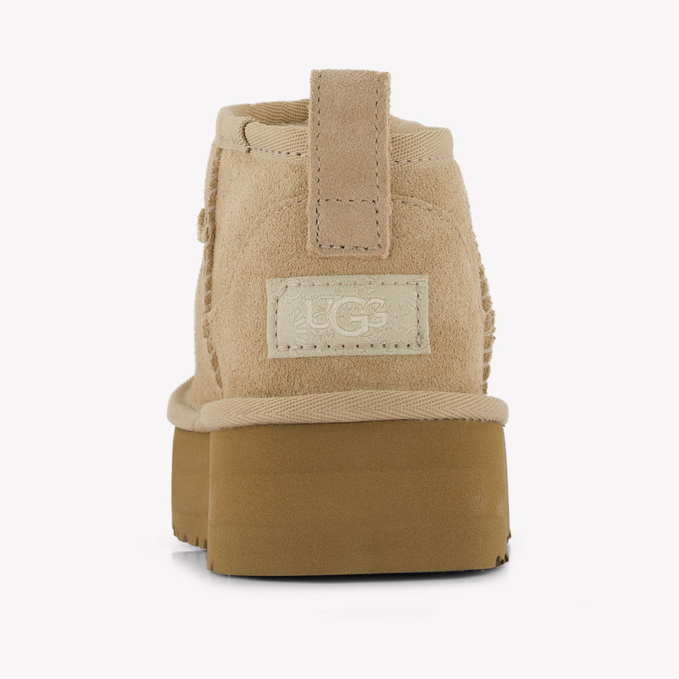 UGG Ultra Mini Platform Girls Boots In Sand
