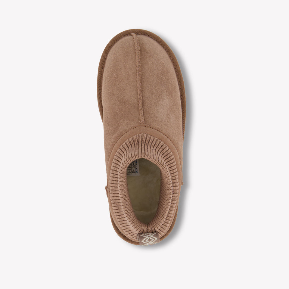 UGG Stretch cuff Unisex Boots In Light Brown