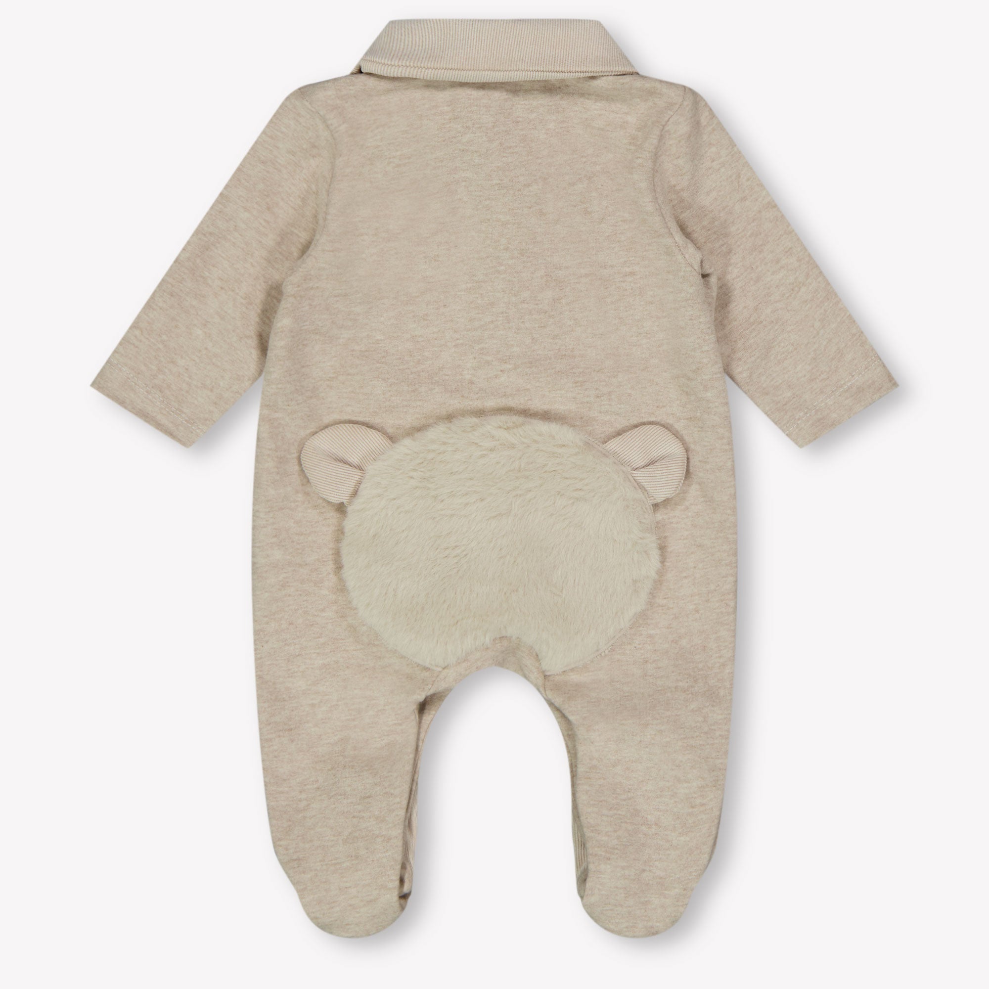 First Baby Unisex Playsuit In Beige