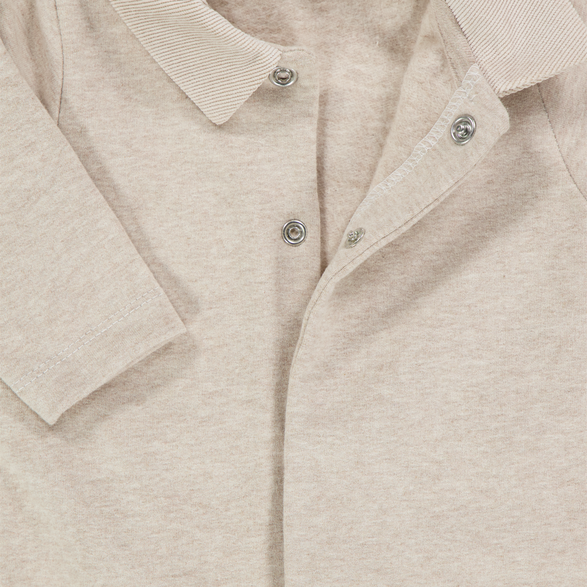First Baby Unisex Playsuit In Beige