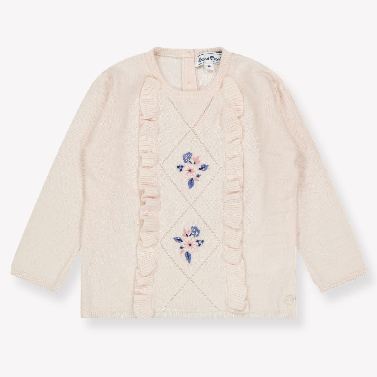 Tartine et chocolat Baby Girls Sweater in Light Pink