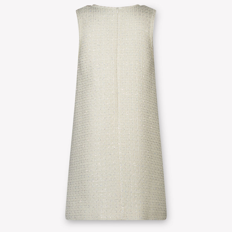 Prinsessefin Kinder Meisjes Jurk In Off White