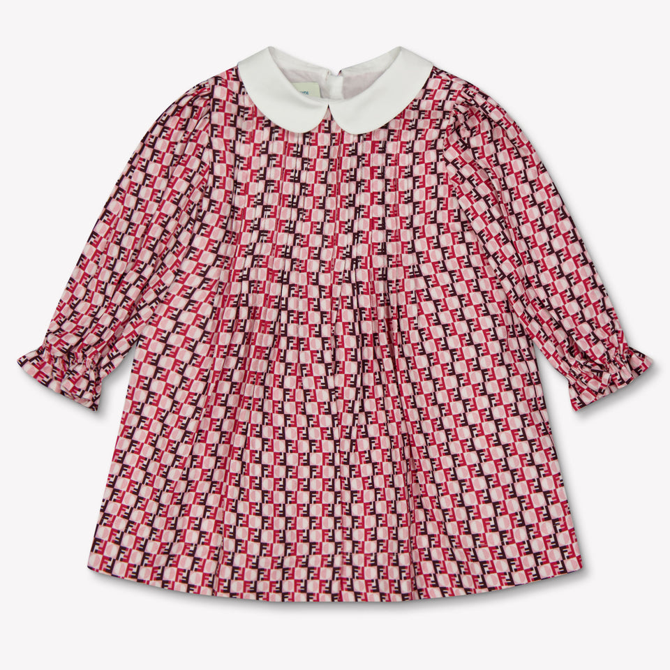 Fendi Baby Meisjes Jurk In Roze