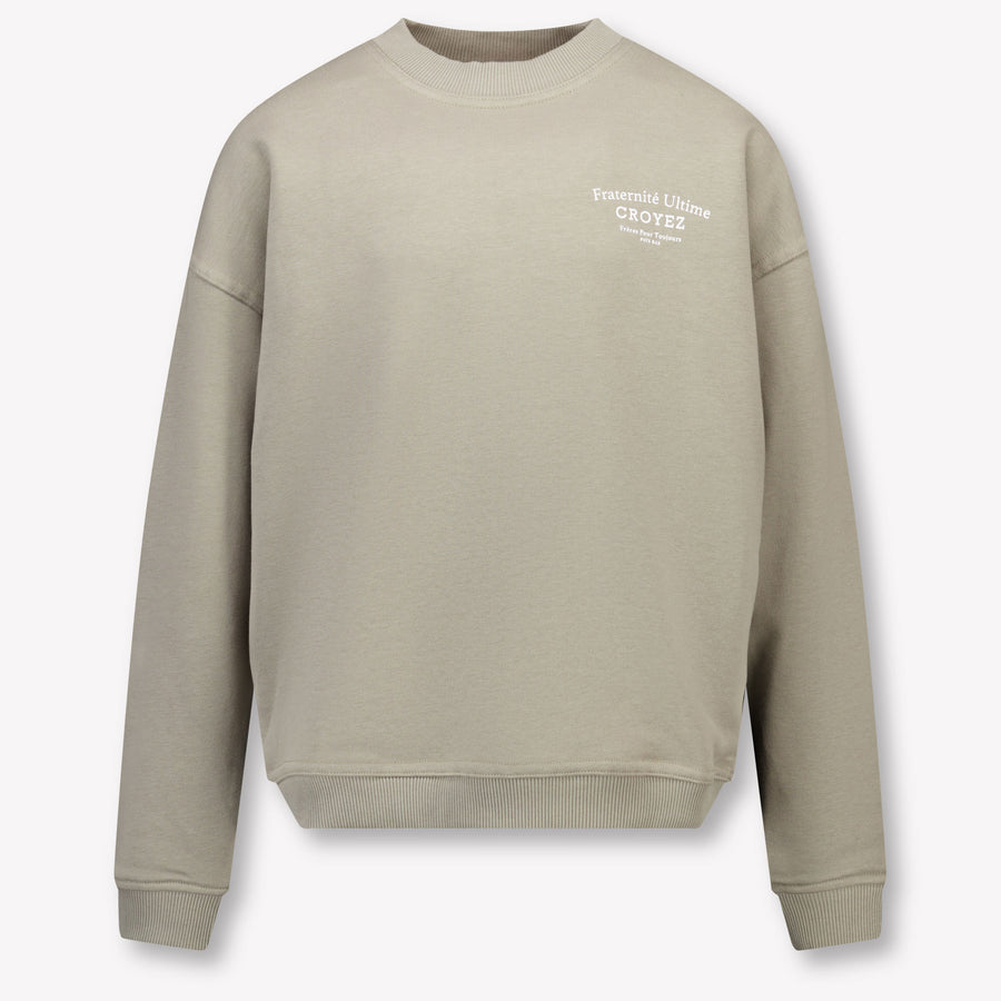 Croyez Boys Sweater in Olive Green