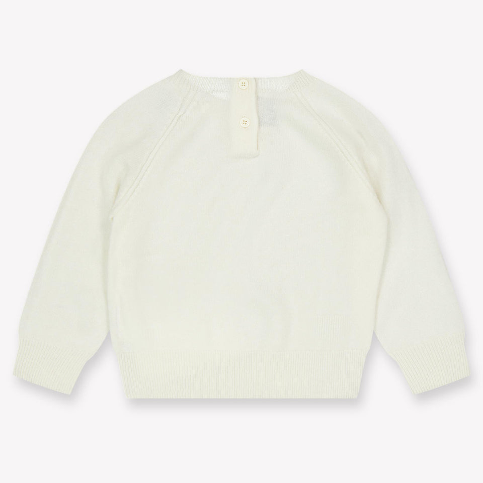 Moncler Baby Jongens Trui In Off White