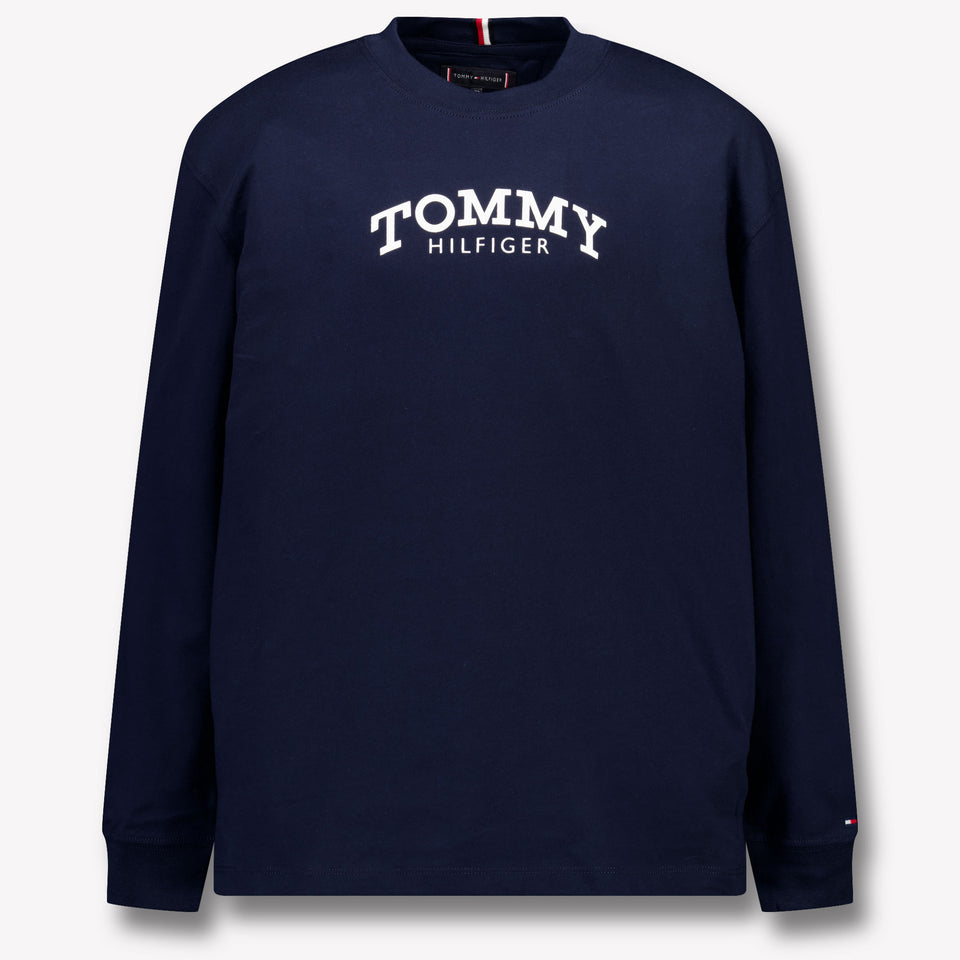Tommy Hilfiger Kinder Jongens T-Shirt In Navy