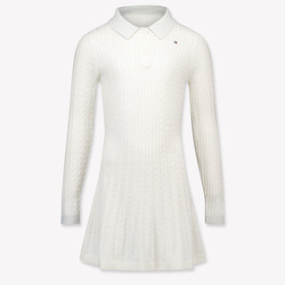 Tommy Hilfiger Kids Girls Dress OffWhite