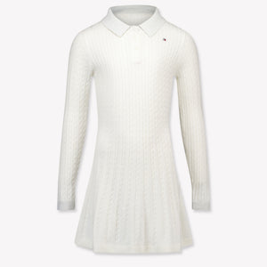 Tommy Hilfiger Kids Girls Dress OffWhite